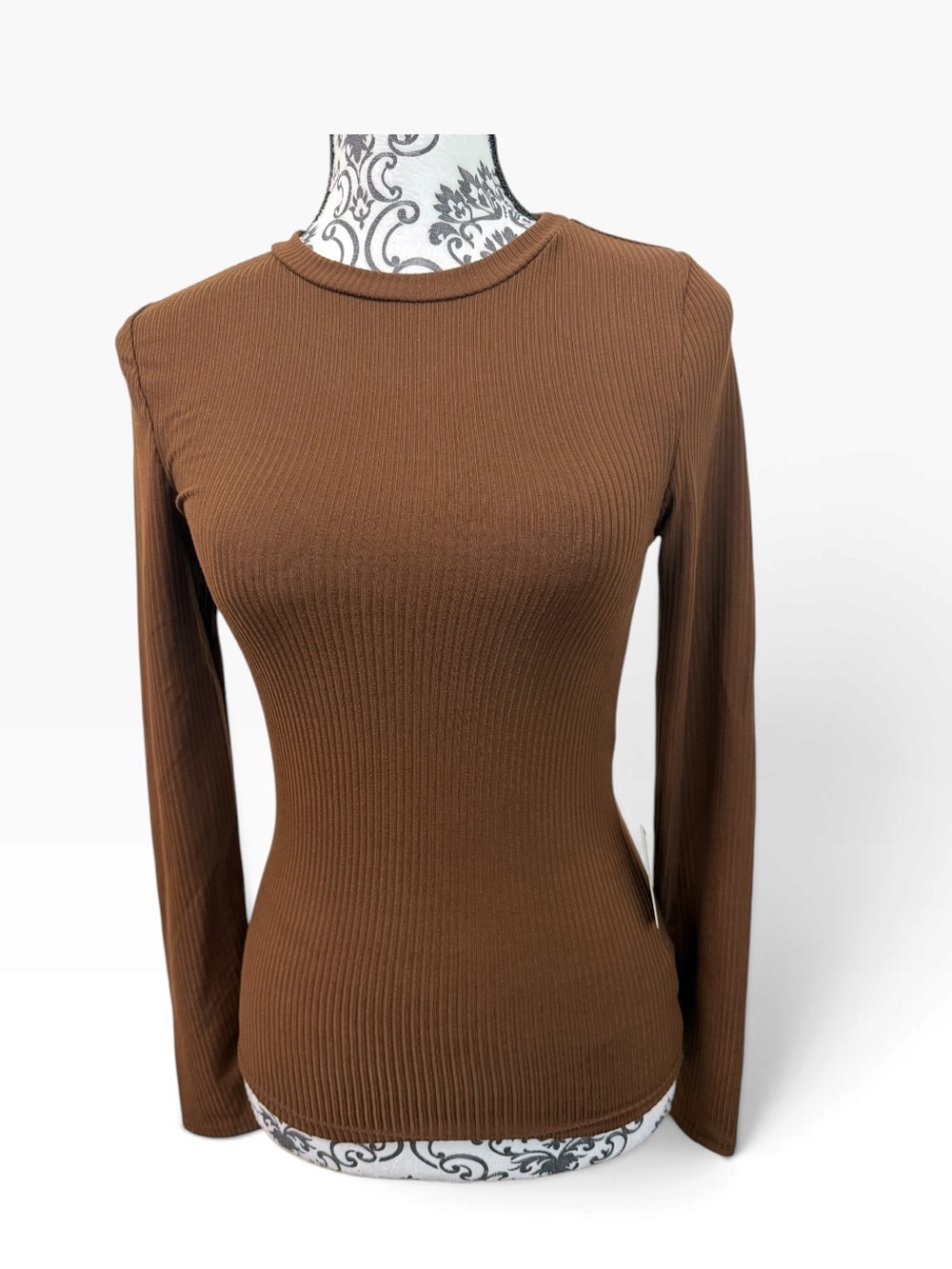 Express Ribbed Long Sleeve Top